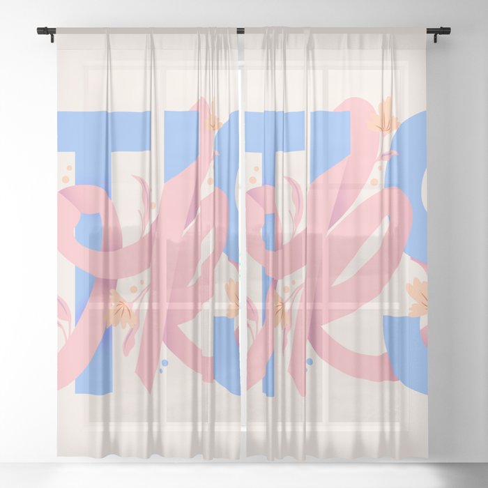 It's Ok 001 Sheer Curtain