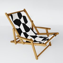Checker Scribble (B&W) Sling Chair