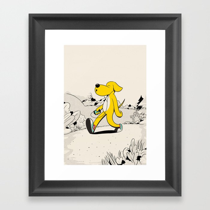 Out for a walk Framed Art Print