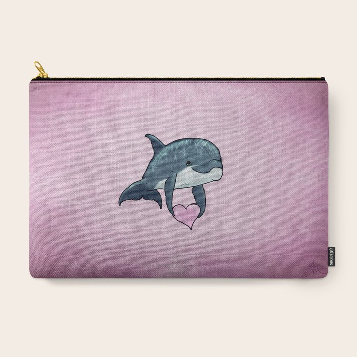 Pink dolphin deals coin pouch