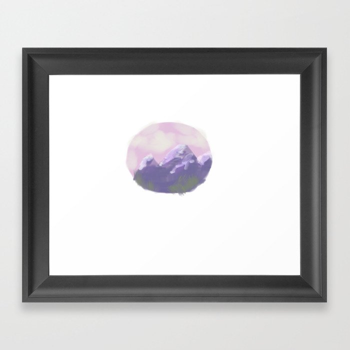Purple Mounts Framed Art Print
