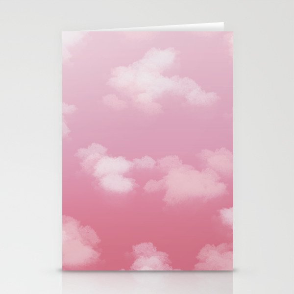 Beautiful Pink Sky with cloud Stationery Cards