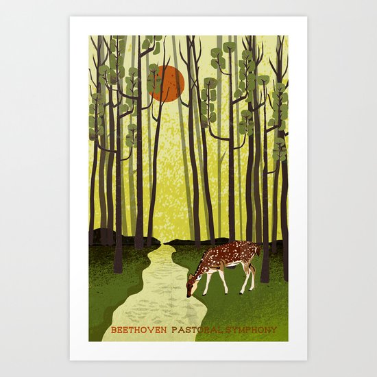 Pastoral Symphony - Symphony No. 6 - Beethoven Art Print