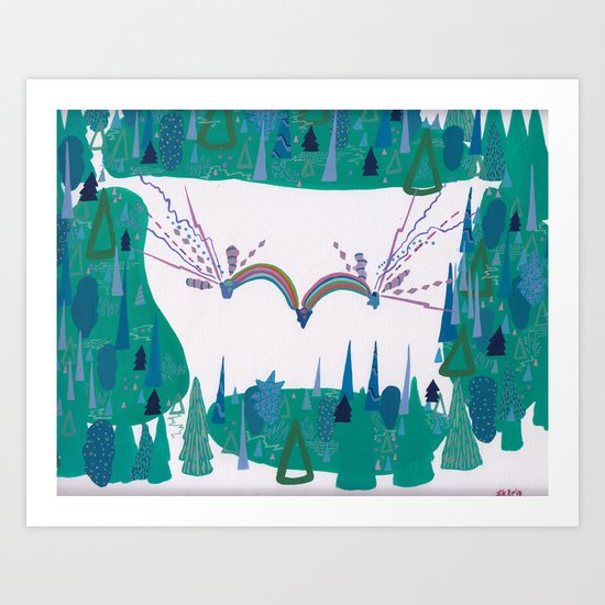 Whimsy, Forest Clearing Art Print