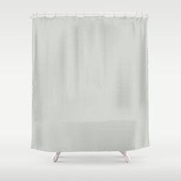 Light Gray Solid Color Pantone Foggy Dew 13-4305 TCX Shades of Green Hues Shower Curtain