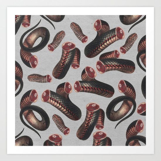 Snake V Art Print