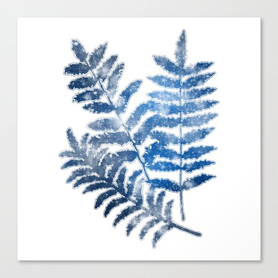 Twilight Leaves Canvas Print