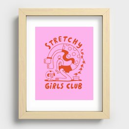 Stretchy Girls Club Recessed Framed Print