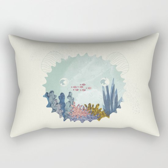 balloon fish Rectangular Pillow