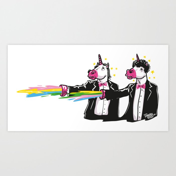 unicorns & rainbows Art Print