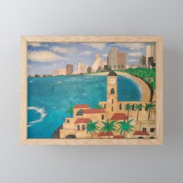 Tel Aviv Framed Mini Art Print