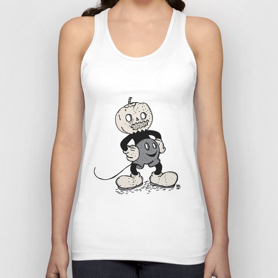 Mickey Pumpkin (desaturated) Unisex Tank Top
