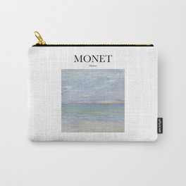 Monet - Marine Carry-All Pouch | Marine, Graphite, Famous, Watercolor, Sea, Acrylic, Painting, Abstract, Beach, Monet 