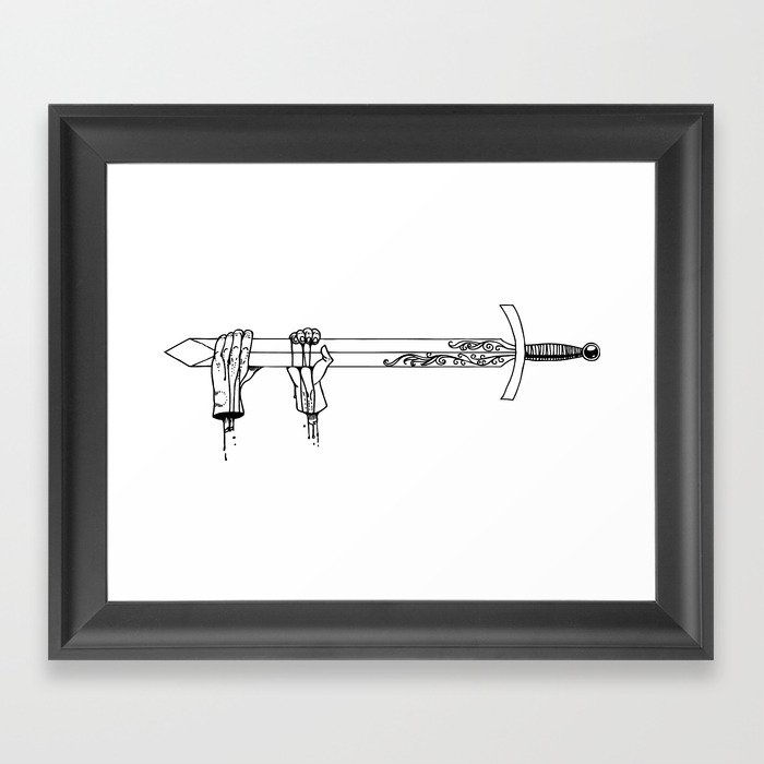 sword Framed Art Print