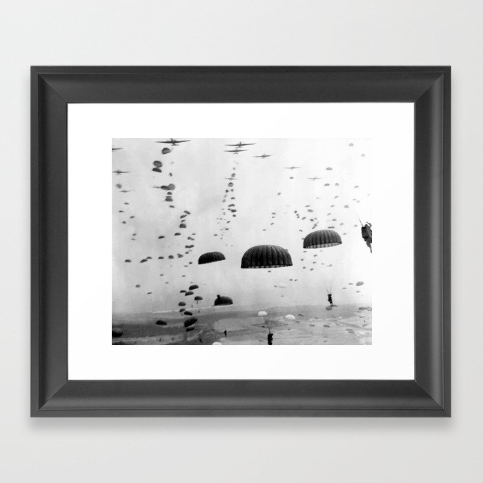 Airborne Mission During WW2 Framed Art Print