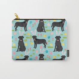 Black Lab labrador retriever dog breed pet art easter pattern costume spring Carry-All Pouch