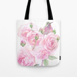 painting with a bouquet of roses painted with watercolor Tote Bag