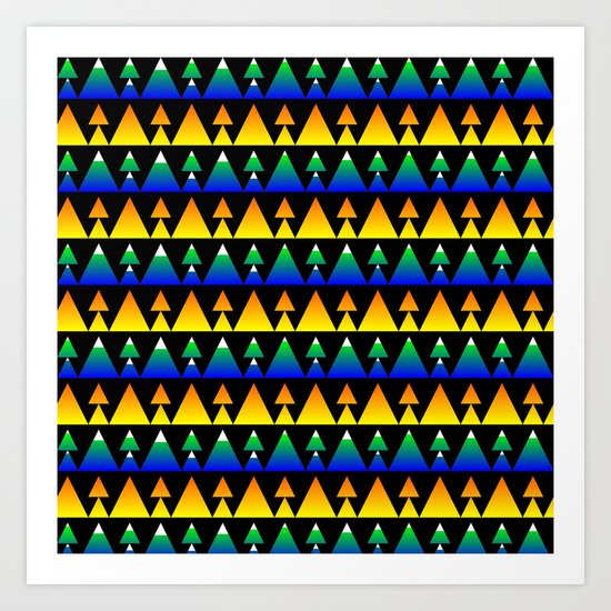 A Trip to the Mountains Art Print