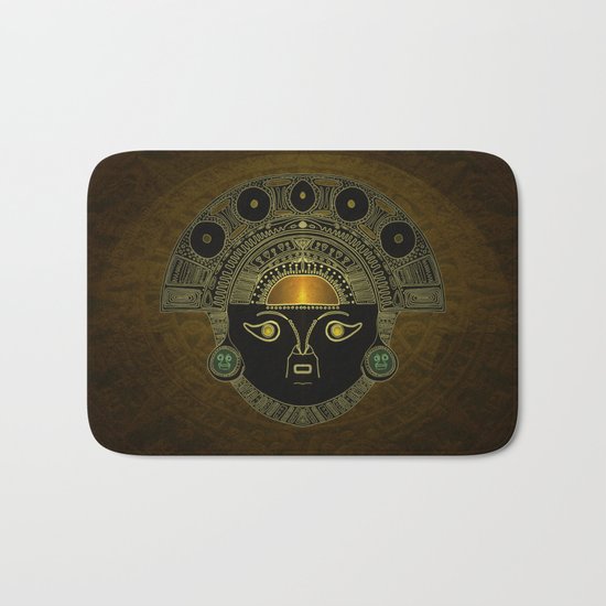 God Sun mask (INTI) Bath Mat