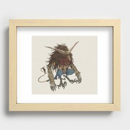 Scarecrow Troll Recessed Framed Print