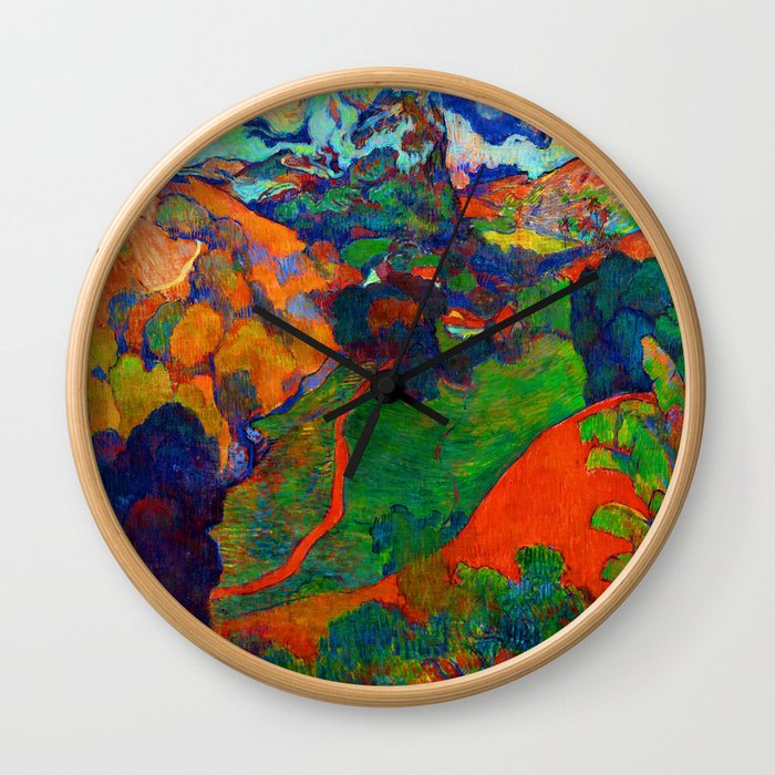 Charles Laval Landscape of Martinique Wall Clock