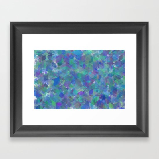 Panelscape + circles - #1 society6 custom generation Framed Art Print