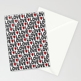 Valentines day pattern 2 Stationery Card