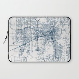 USA, Huntsville - Minimalist City Map Laptop Sleeve