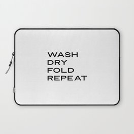 Laundry Signs,Wash Dry Fold Repeat,Laundry Room Decor,Laundry Sign,Modern Calligraphy Sign,Laundry Q Laptop Sleeve
