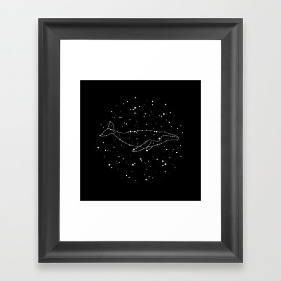 Whale Constellation Framed Art Print
