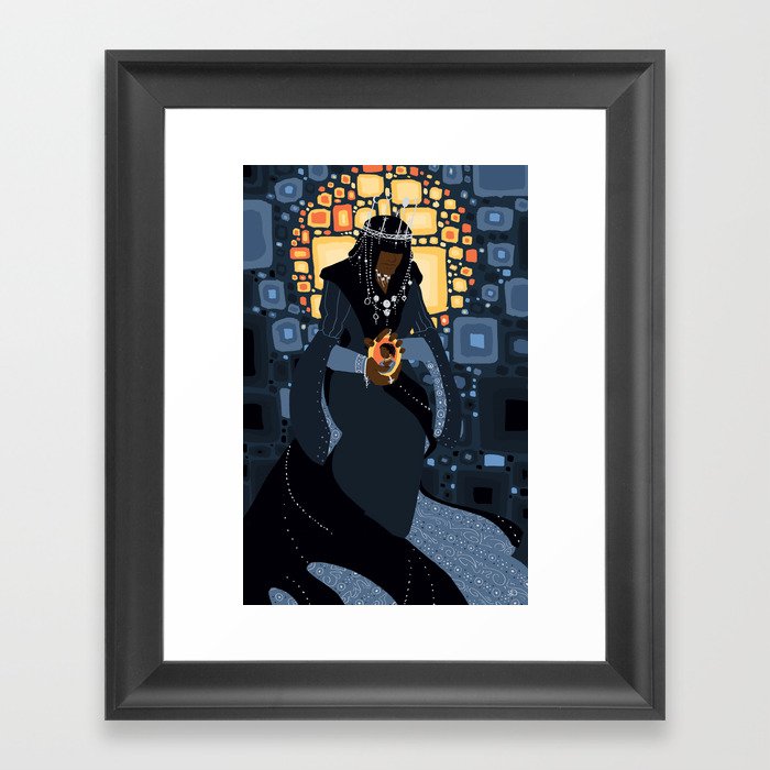 The Queen of the Night Framed Art Print