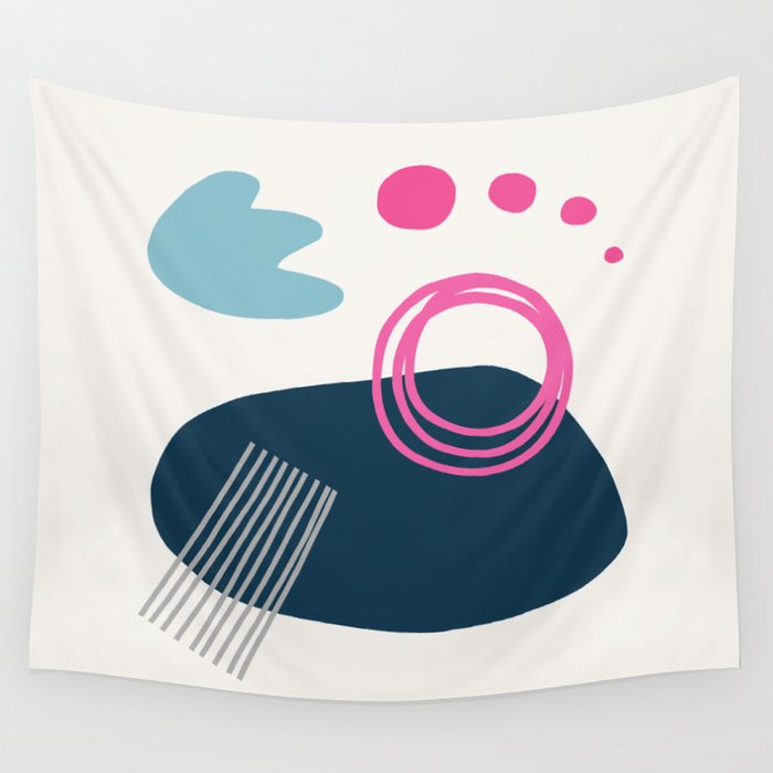 Summer Swimming Abstract Wall Tapestry