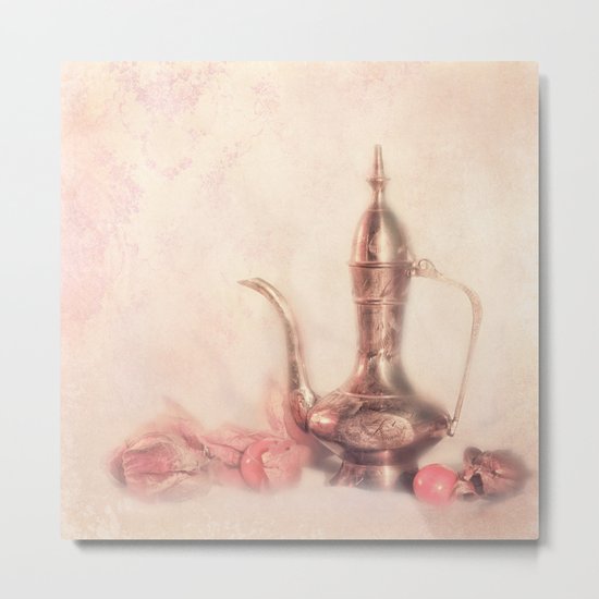 GOLDEN ORIENTAL STILL LIFE Metal Print