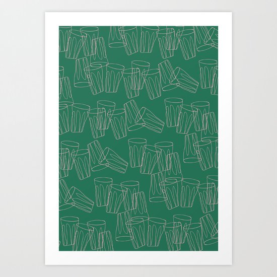 Tumbling Tumblers Art Print