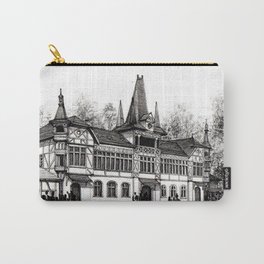 Olimpia Carry-All Pouch | Drawing, Building, Graphite, City, Old, Black And White, Pencil, Town, Hand Drawing, Olimpia 