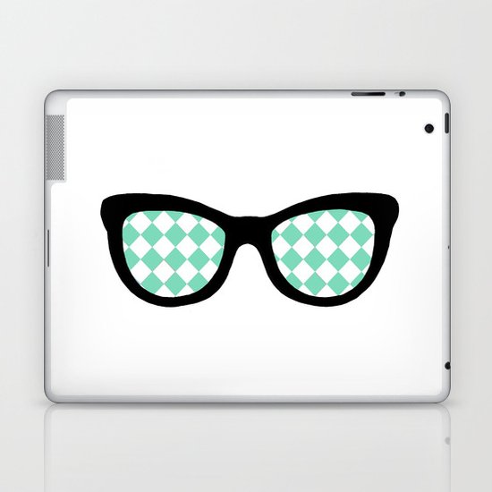 Mint Diamond Eyes Laptop & iPad Skin
