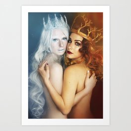 Fire and Ice Art Print