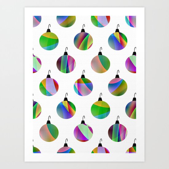 Christmas Tree Decoration Art Print