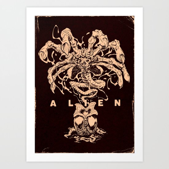 ALIEN: FACEHUGGER Art Print