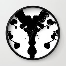 Rorschach Test Wall Clock