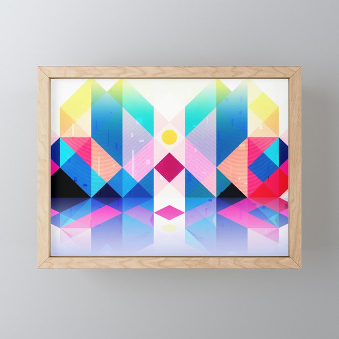 Geometric XXXXXV Framed Mini Art Print Framed Mini Art Print