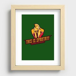 Spartan This is Sparta Recessed Framed Print