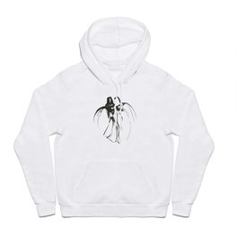 Dervish Whispers Minimalistic Line Drawing Hoody