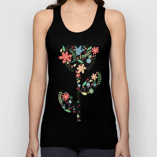 Bright flower Unisex Tank Top