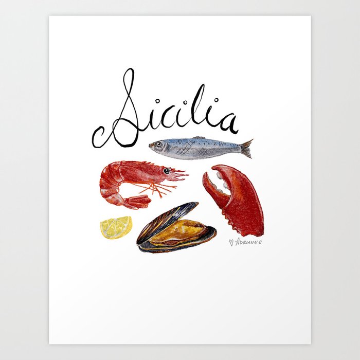 Sicilia Art Print