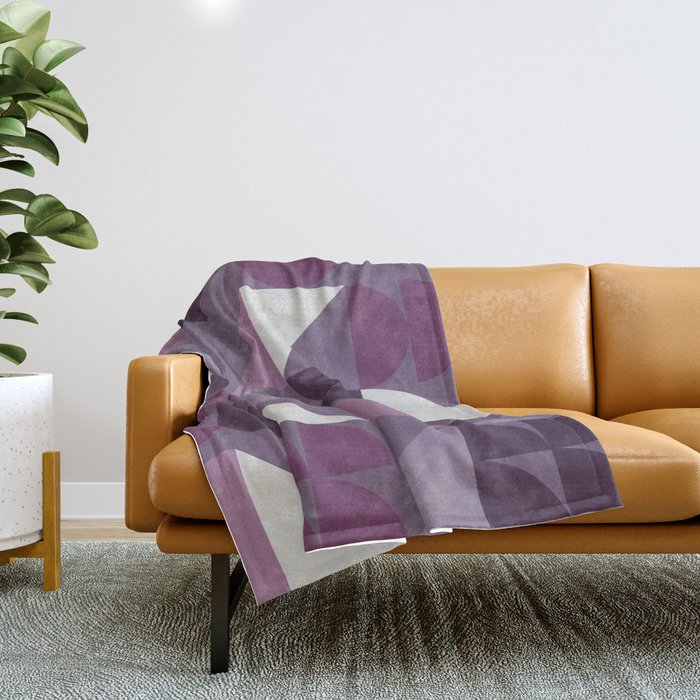 Geometrical modern classic shapes composition 25 Throw Blanket