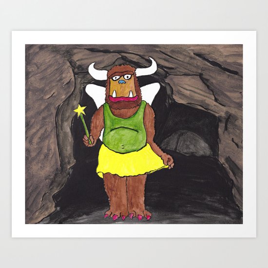 Cave Fairy Art Print