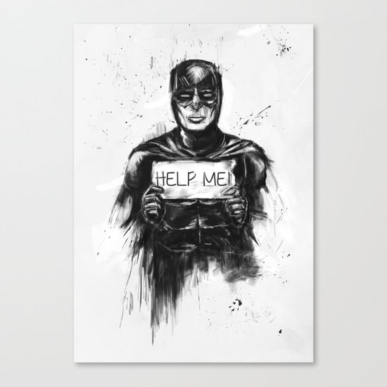 help me! Canvas Print