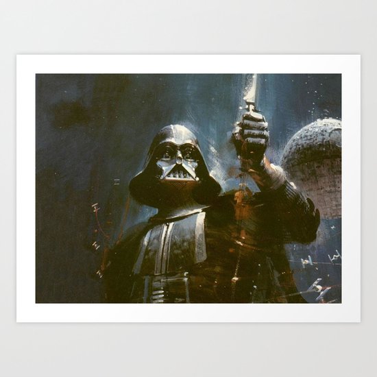 Darth Vader Vintage Art Print