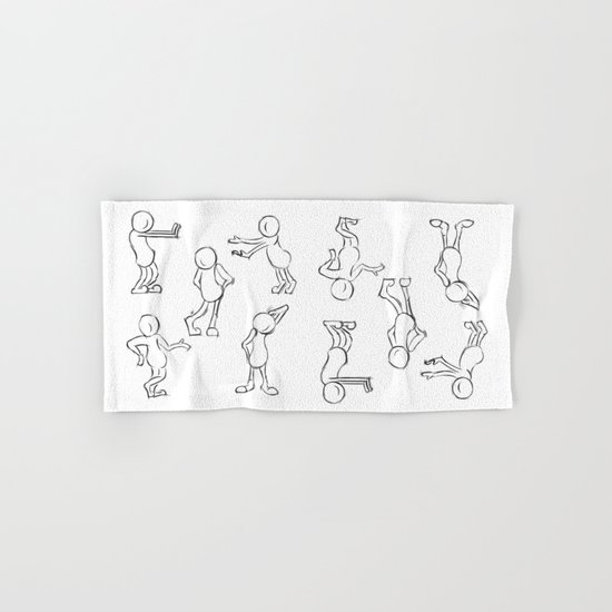 Poses Hand & Bath Towel